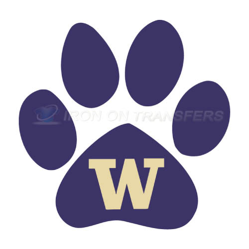 Washington Huskies Logo T-shirts Iron On Transfers N6900 - Click Image to Close